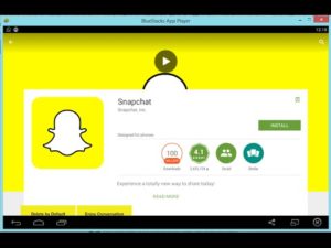 snapchat for pc with bluestacks